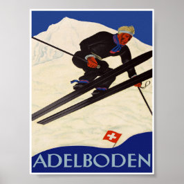 Poster de Esqui de Suiça Adelboden