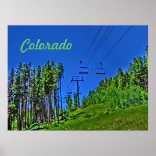 Poster de esqui do Colorado