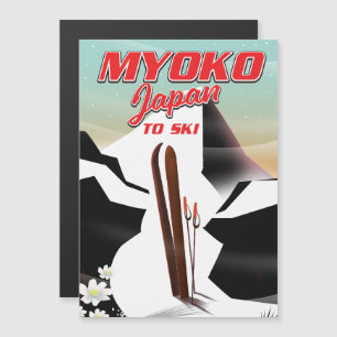 poster de esqui myoko japan