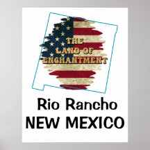 Poster de estado do Novo México Personalizado