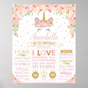 Poster de Estatísticas de Nascimento de Marcos de 