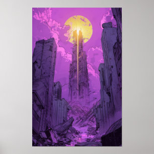 Poster de Estilo de Livro de Comic Vintage