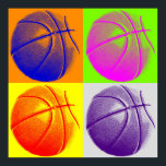 Poster de Estilo Retroativo de Basquete com Pop de<br><div class="desc">Posters desportivos de Pop de estilo clássico</div>