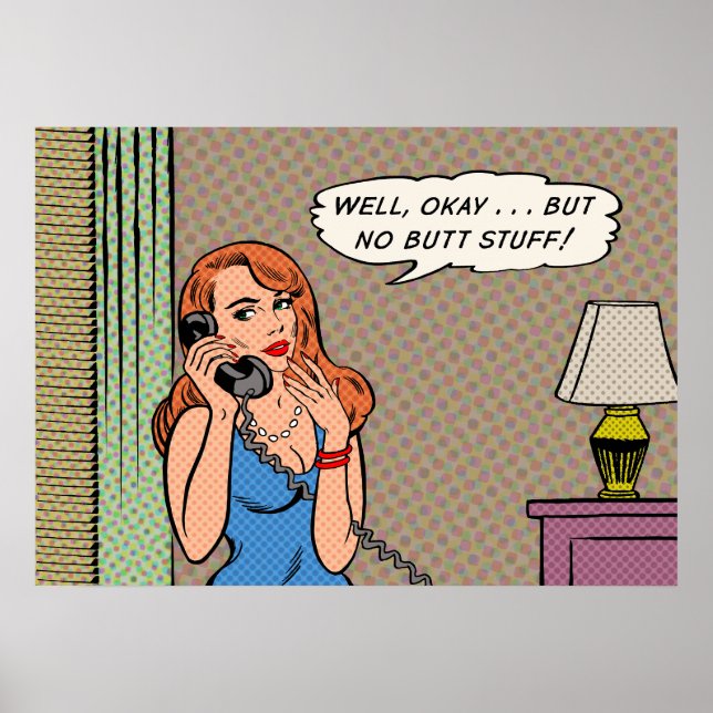 poster de Estilo Retroativo "Sem Bumbum" (Frente)