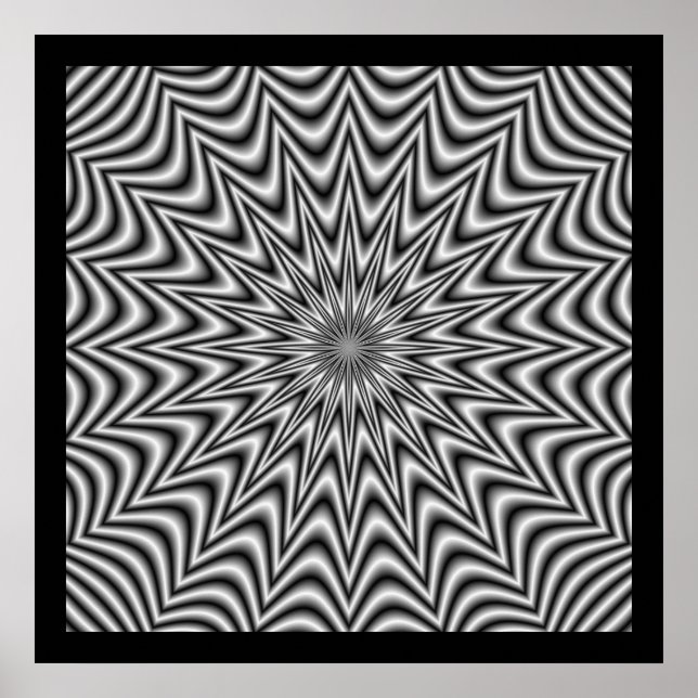 Poster de estrelas monocromáticas (Frente)
