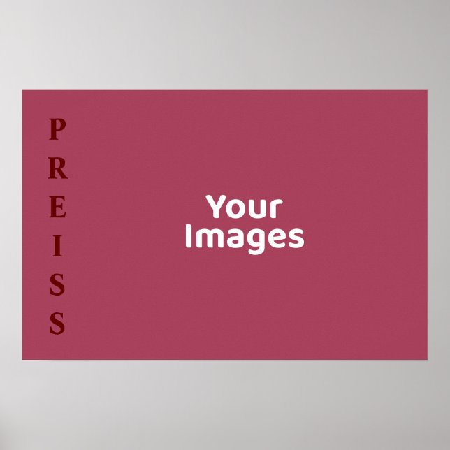 Poster de Exibição de Fotografias do Nome da Famíl (Frente)