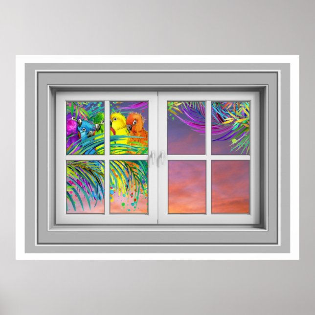 Poster de Exibição de Janela (Frente)