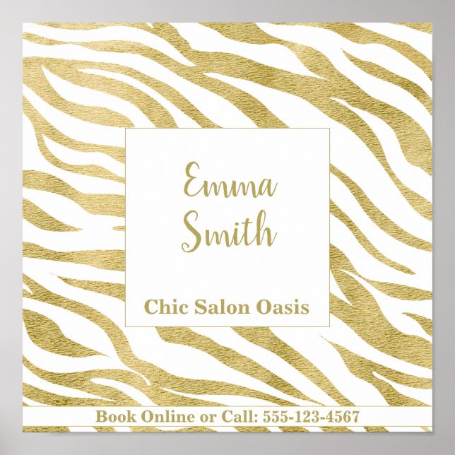 Poster de Experiência de Beleza Luxe (Frente)