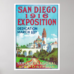 Poster de Exposição Internacional de San Diego