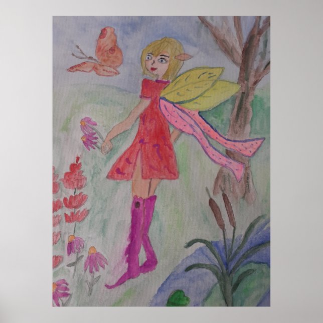 Poster de Fada de Borboleta (Frente)