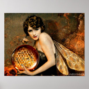 Poster de Fae de Abelhas Olhadas Escuras