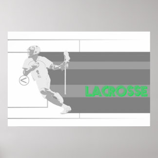 poster de faixa de cheio de lacrosse vintage