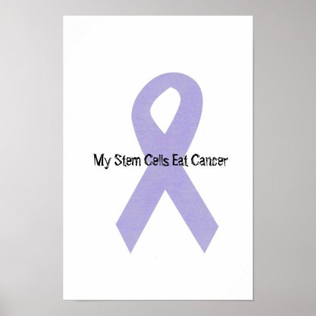 Poster de faixa de suporte do cancer (Frente)