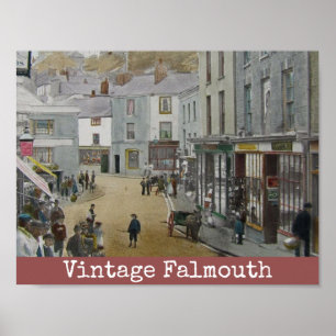 Poster de Falmouth do vintage
