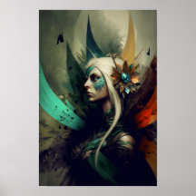 Poster de Fantasia da Feiticeira Elfa | Arte de RP