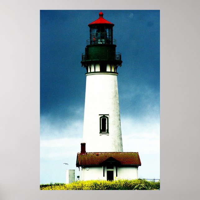 Poster de Farol da Costa do Oregon (Frente)