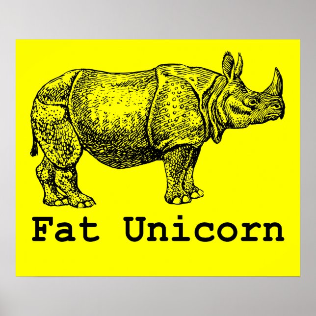 Poster de Fat Unicorn (Frente)