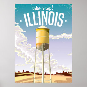 Poster de fazenda de Illinois