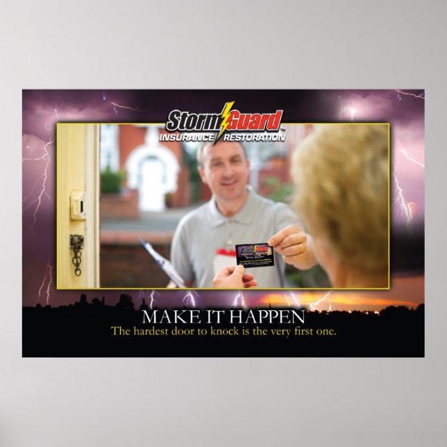 poster de "Fazer acontecer" com Guarda de tempesta (Frente)