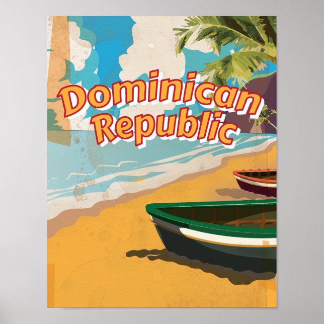 Poster de férias da República Dominicana (Frente)