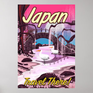 poster de férias de cartoons no Japão