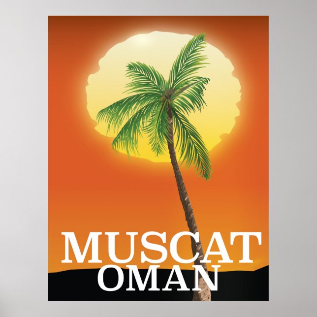 Poster de férias de Muscat Oman (Frente)