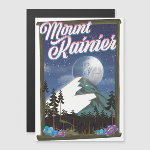 poster de férias do Monte Rainier.