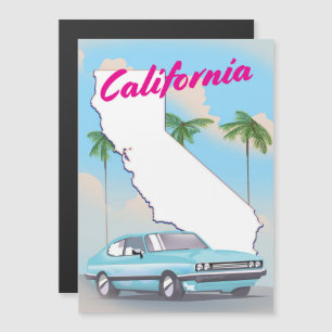 poster de férias estilo Vintage da Califórnia