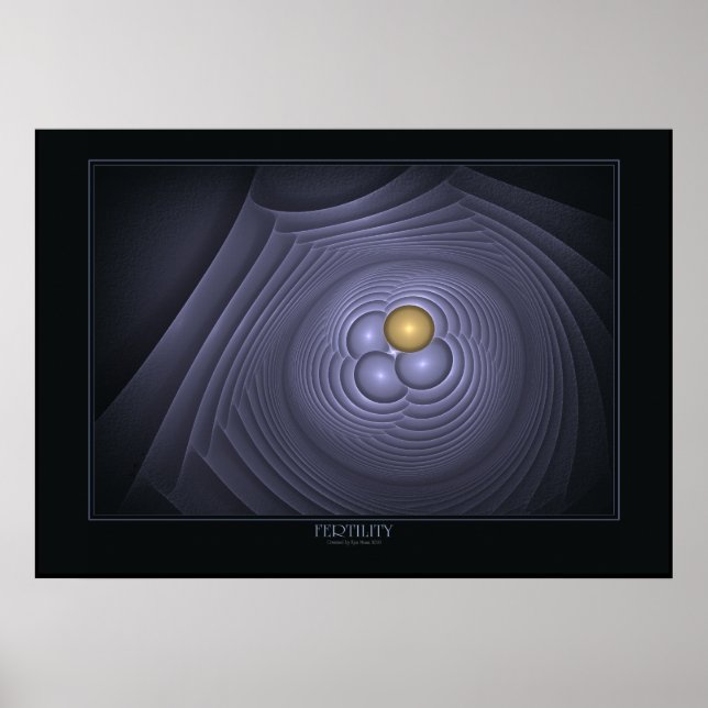 Poster de fertilidade a preto (Frente)