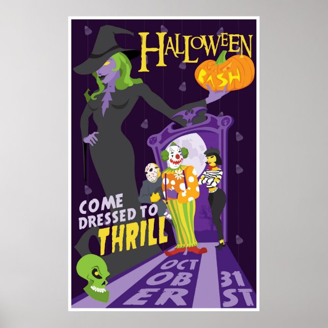 Poster de festa genérica do Halloween (Frente)
