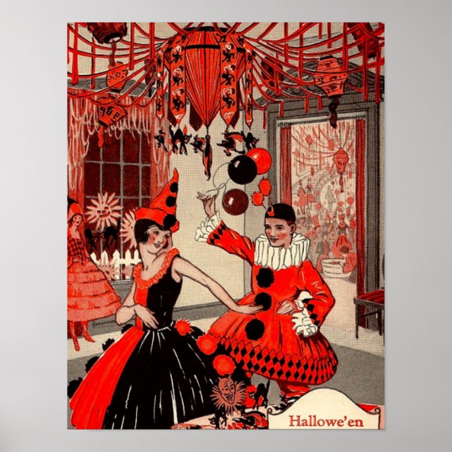 Poster de Festas de Costume de Halloween (Frente)