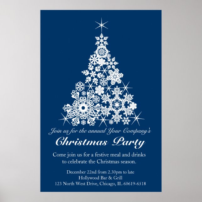 Poster de festas de Natal (Frente)