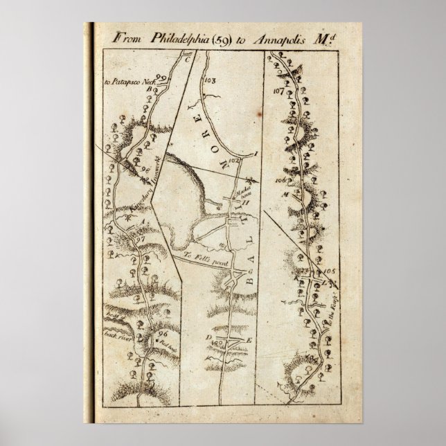 Póster De Filadélfia a Annapolis Md 59 (Frente)