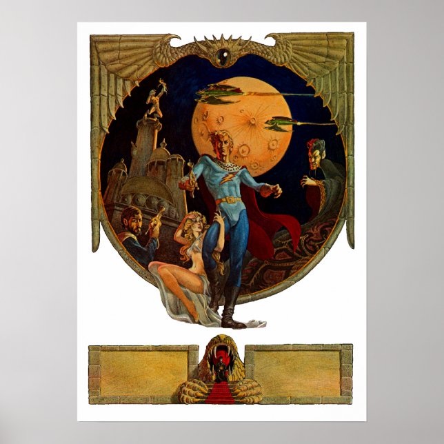 Poster de Filme Herói do SciFi (Frente)