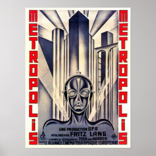 Poster de filmes clássicos METROPOLIS por Fritz L