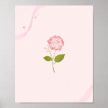 Poster de Fita Floral Pastel - Estética Moça Suave