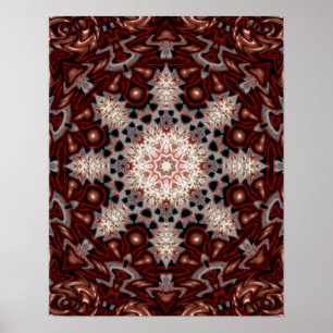 Poster de Floco de Neve de Cogumelo Orgânico