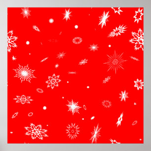 poster de floco de neve de Natal