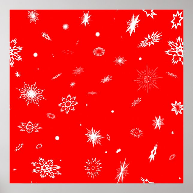 Poster de floco de neve de Natal (Frente)