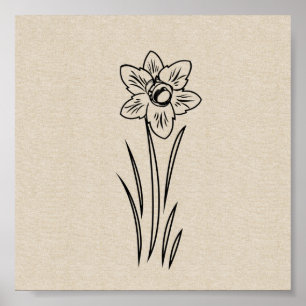 Poster de Flor Daffodil