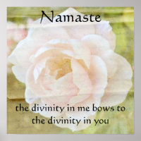 Poster de Flor de Divindade de Namaste