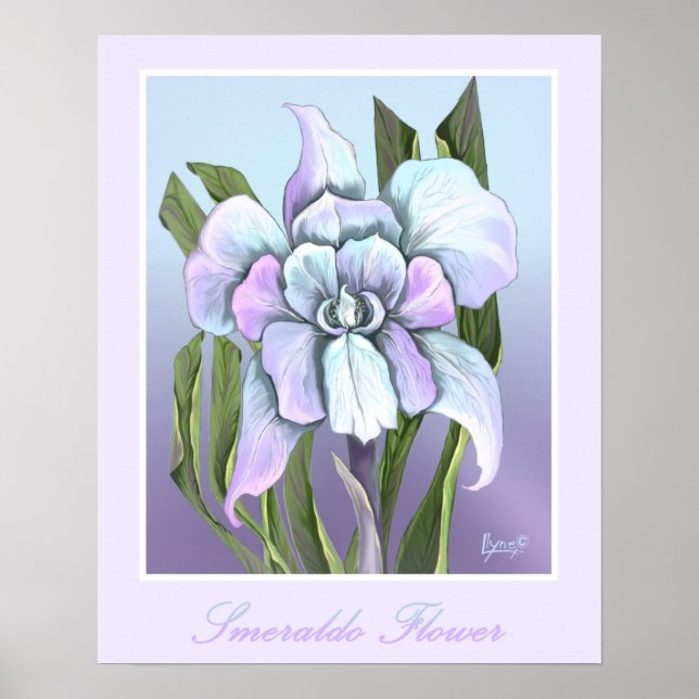 Poster de flor de Smeraldo (Frente)