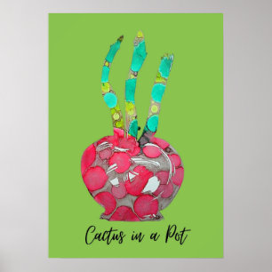 Poster de flores de arte