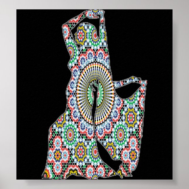 Poster de Flowery Belly Dancer Cutout (Frente)