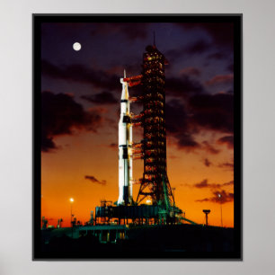 Poster de foguete SaturnV