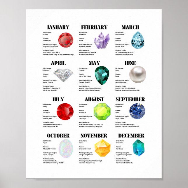 Poster de folha de fatos mensal (Frente)