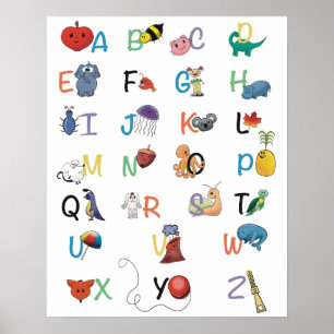 Poster de fones alfabéticos