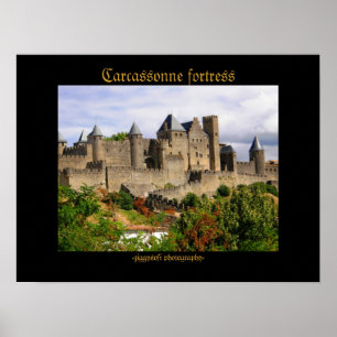 Poster de fortaleza Carcassonne