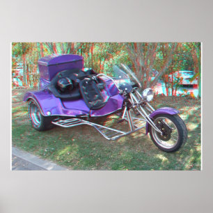 Poster de Foto Anaglyph Trike Personalizado