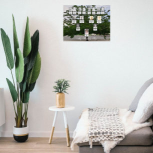 Poster de Foto da Árvore da Família Green Summer